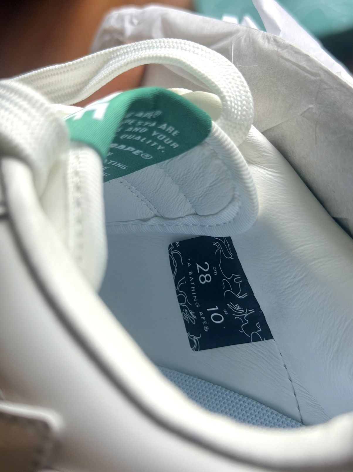 Bape Hidden  Sta 1 Friends Family Patent Leather Size 1 - White - Size 10 - View 14